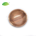 Round Shape Solid Acacia Wood Bowl