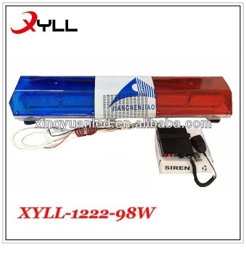 Flashing LED Lightbar 100W led Ambulance light bar/Brightness LED Police Light Bar with siren and speaker 100W,150W,200W,300W