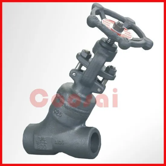 Y type forged stainless steel globe valve