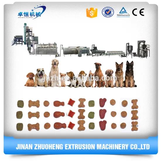 Dry pet pellet feed snacks manufacturing line