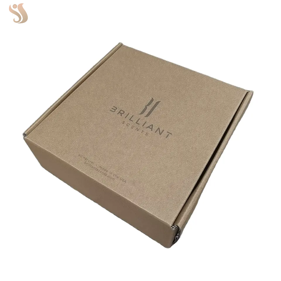 Ambalaj Design de imprimare personalizat Kraft Curgated Box