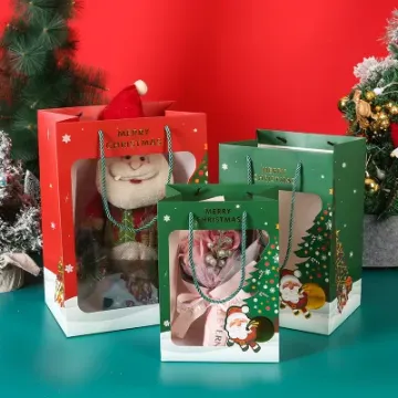 Sacchetto di carta da regalo, borsa regalo di Natale ecologica