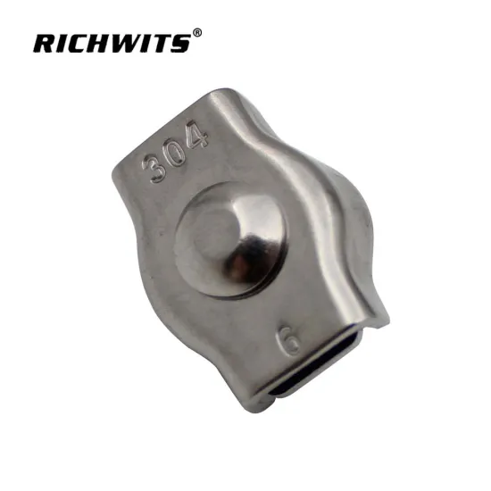 rigging hardware cable fitting Stainless Steel Cable Clamp Simplex Single Bolt Wire Rope Clips