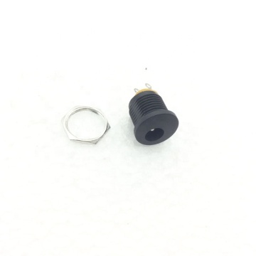 DC-022 5.5*2.1mm DC Power Socket Threaded Round Hole Female Connector