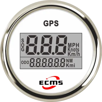 Marine Boat Auto GPS Digital Speedometer - Odometer Gauge (MPH/KMH/Knots) 52mm 316L