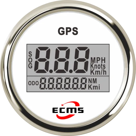 Marine Boat Auto GPS Digital Speedometer - Odometer Gauge (MPH/KMH/Knots) 52mm 316L