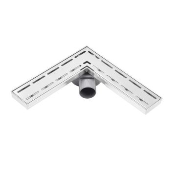 Custom Corner Drain: Rectangular Shower Floor Drain for Right Angle Installation