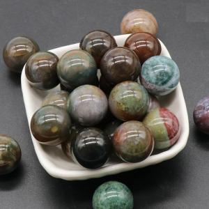 Boules de chakra jasper de 20 mm pour le soulagement du stress Méditation Équilibrer la décoration de la maison Balques de cristal sphères polies