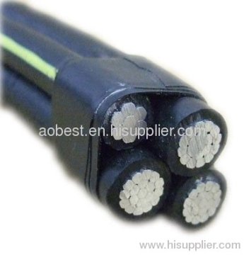 كور 4 الملتوية Abc السلطة الكابل 600/1000v معيار Astm