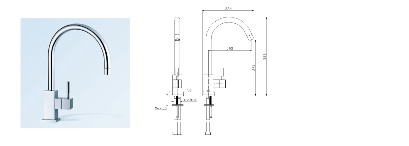 copper basin tap