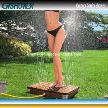 Portable Wood Plastic Outdoor Shower (GT01)