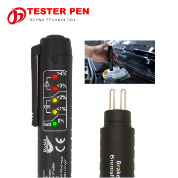 Wholesale selling 5 LED Mini Electronic Brake Fluid Liquid Tester Pen Auto Car Vehicle Tools Suitable for DOT3 DOT4 Testing