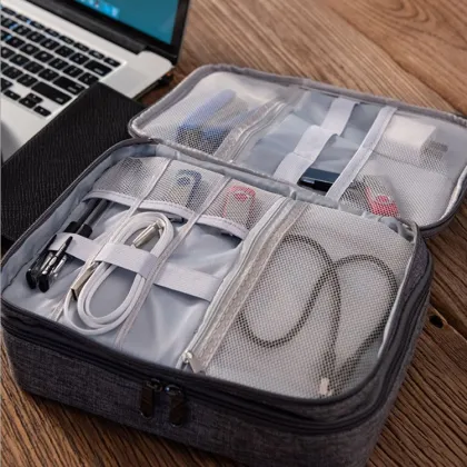 Digital Travel Cable Organizer Case Bag