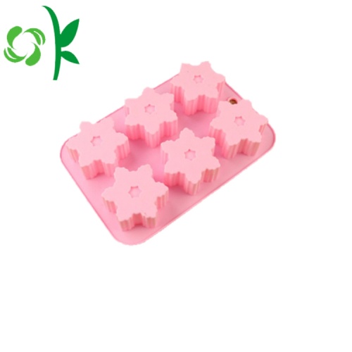 Stampi quadrati in silicone Snowflack per decorazione di torte