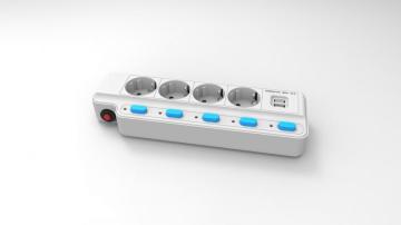 Korea KCC 4 ways extension socket with USB