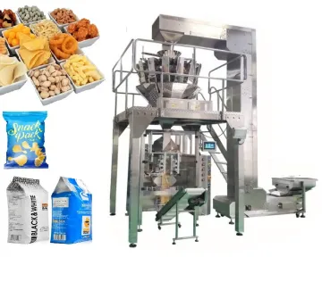 Automatic Vertical FFS Crackers Chip Packaging Machine with 14 Heads Multihead Weigher Back Seal Packing for Biscuits and Cookies