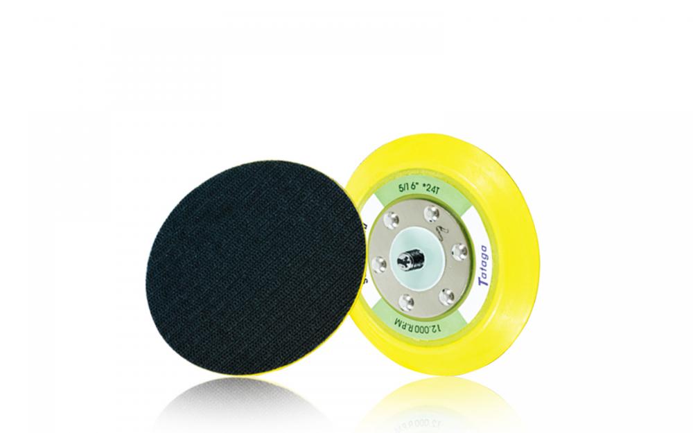 Flexible Edge Hook and Loop PU Backing Pad for DA Sander Polisher Buffer 6-Inch