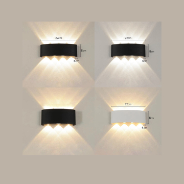 Indoor Aluminum Wall Light Sconce LED Up and Down Lighting for Indoor and Outdoor Use