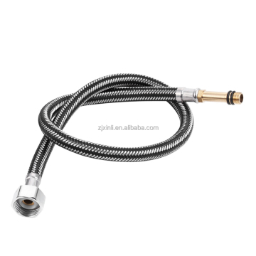 Stainless Steel & Nylon Braided Water Hose with Brass Nipple 304