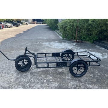 Customizable Weather-Resistant 4-Wheel Food E-Bike Trailer for Outdoor Off-Road Cargo Transport