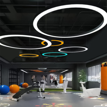 LED Round Pendant Lights for Office, Gym, Supermarket, and More