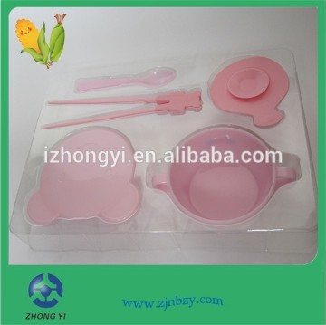 PLA Plastic Kid Bowl Dinnerware Set