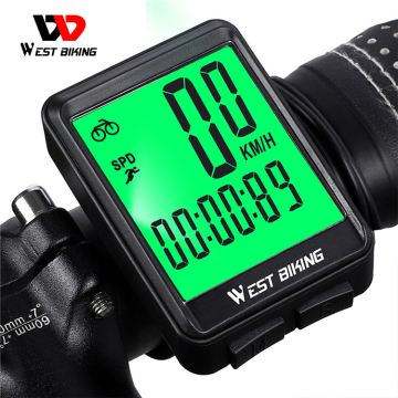 Computer du compteur de vitesse du vélo pour la route MTB Bike Speed ​​Cycle Ordomètre numérique Odomètre sans fil / câblé
