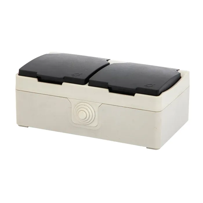 Soket Schuko Ganda Luar Ruangan 250V IP44 (S32210)