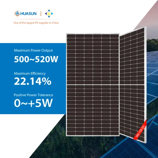 High Efficiency Huasun HJT M6 Monocrystalline Solar Panels: 500W to 520W Power Output