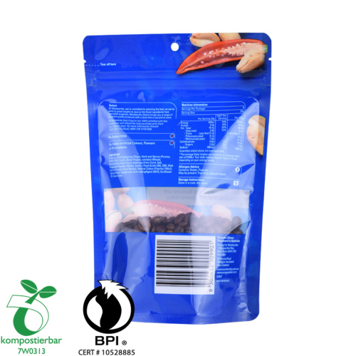 Sustainavle Recyclable Stand Up FoodStuff Bag с молнией на молнии