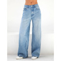 Pantalon de jean baggy pour femmes hautes taille