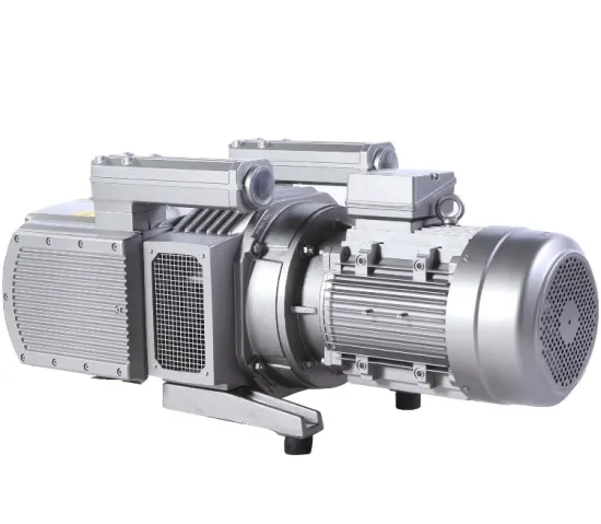 Two-stage rotary vane vacuum pump