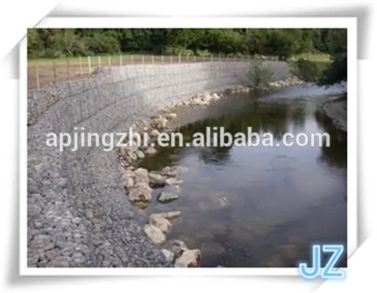 hexagonal wire net used as stone cage