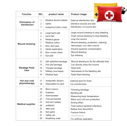 Small Emergency First Aid Kit Bag