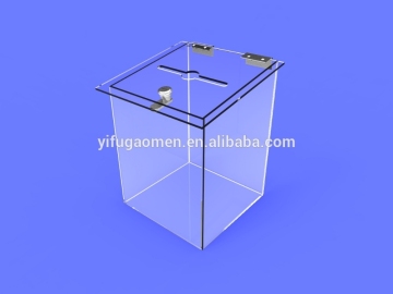 Clear Acrylic Plexiglass Church Donation Box Suggestion Ballot Fund Raising11460