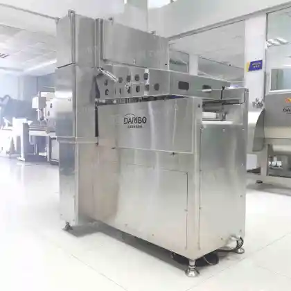 Continuous Brie Cheese Slicing Machine for Industrial Large Frozen Cheese Cutting