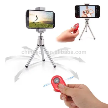 bluebooth remote control selfie mini tripod stand for android and iOS cell phone