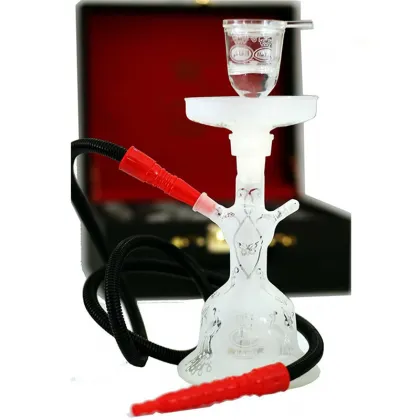 China factory wholesale al fakher hookah chicha narguile al fakher glass hookah shisha with led light