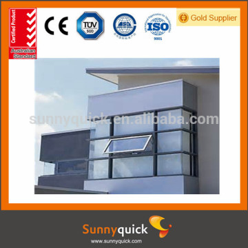2014 hot sale glass aluminum clad wood hopper window