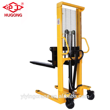HUGO new forklift 1 ton manual pallet stacker