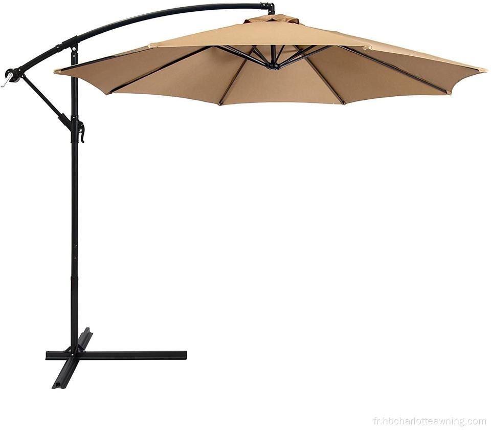 Offset Hanging Polyester Market Patio Umbrella