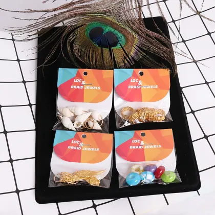 Gemstone Crystal Loc Jewelry Beads For Braids Twist Dreadlock Hair Accessories Crown Loc Dreadlock Beads Hair Rings For Braids