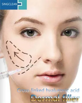 HA dermal filler injection for anti wrinkle treatment