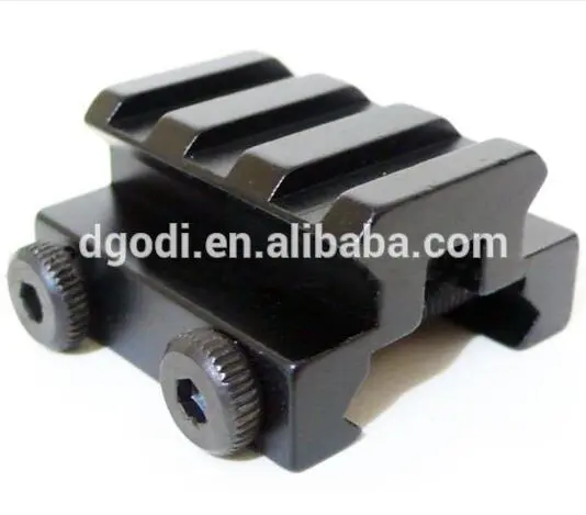 matt black anodized windage & elevation adjustable rails scope mount