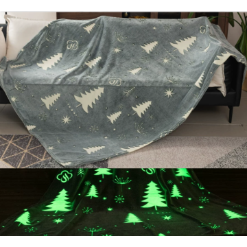 Cây thông Noel Yunhe - Chăn dạ quang màu xám