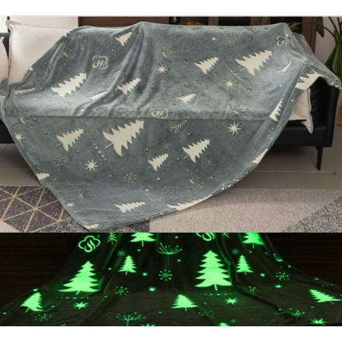 Cây thông Noel Yunhe - Chăn dạ quang màu xám