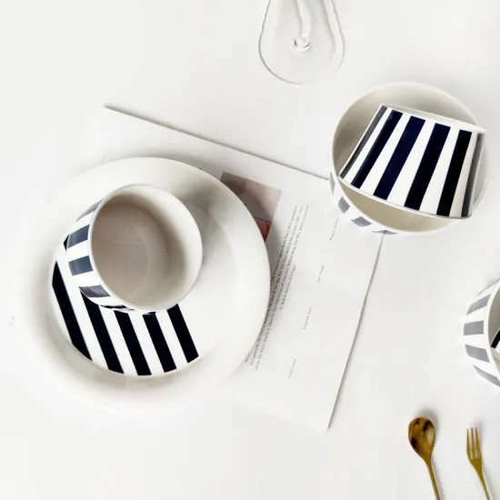 2020 new models European style ceramic bowl set tableware bowl fruit salad bowl