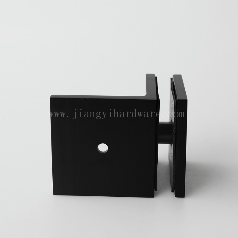 Glass clamp for bathroom shower door