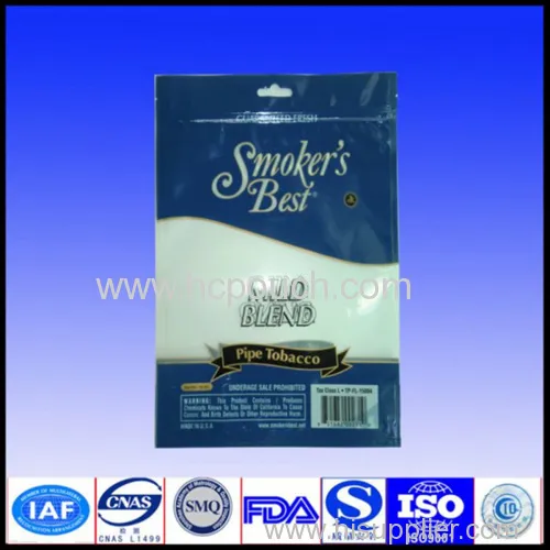 Zip Lock Aluminum Foil Pouch With Tear Notch 