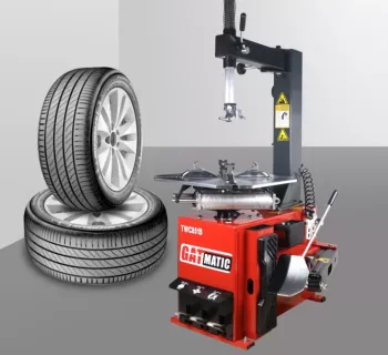 Tire Changer Swing Arm and Wheel Balancer Combo for Service Workshops